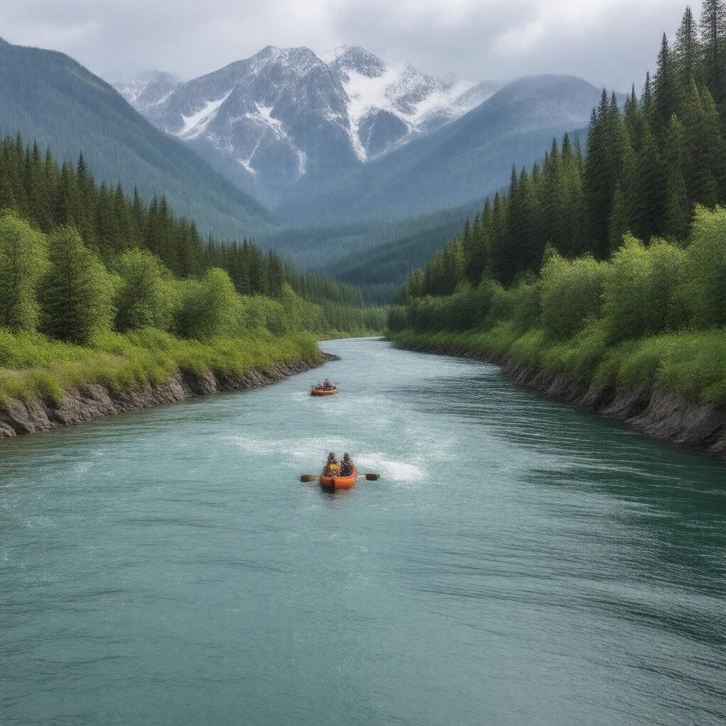 AI-created image of Ninilchik River