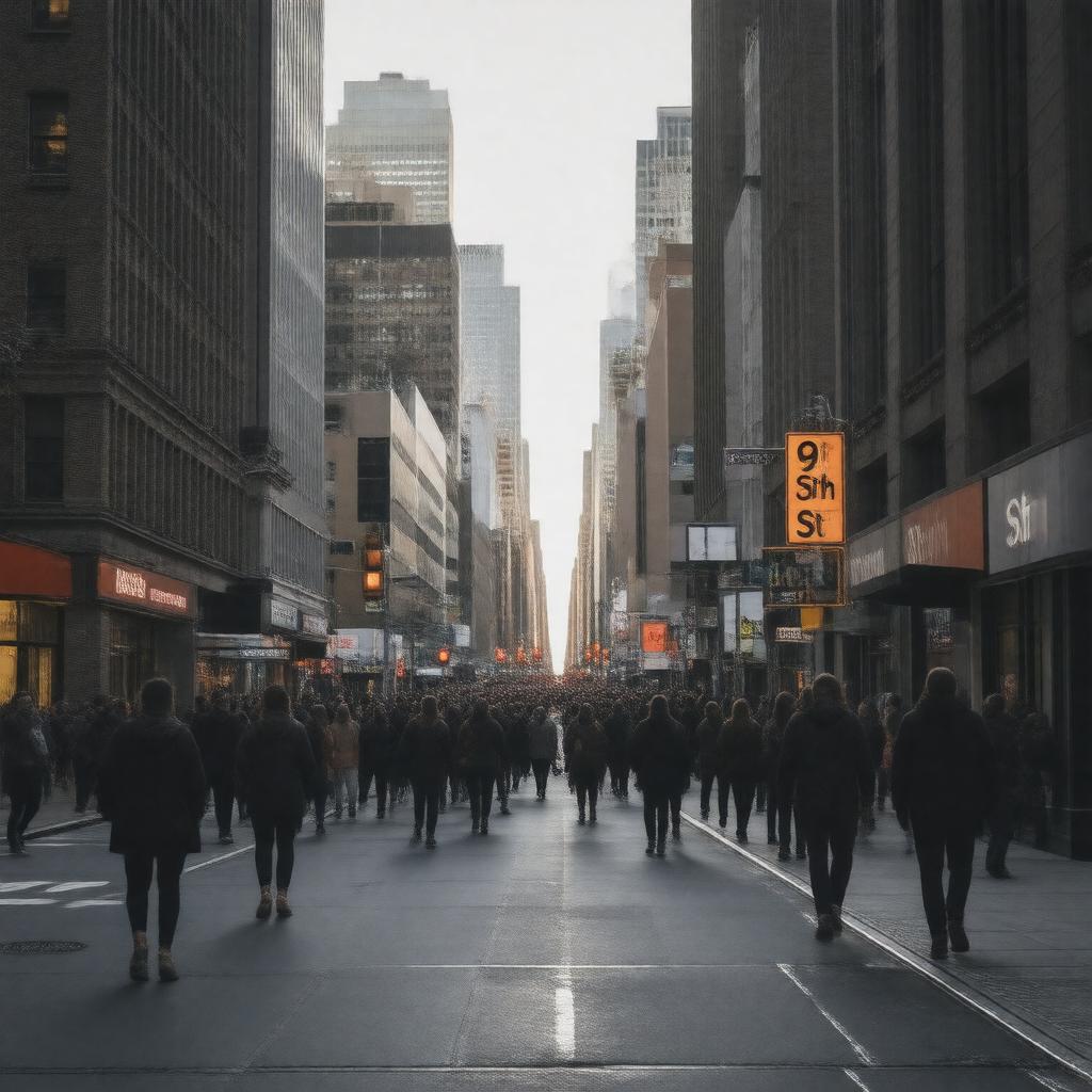 AI-created image of Ninth Street