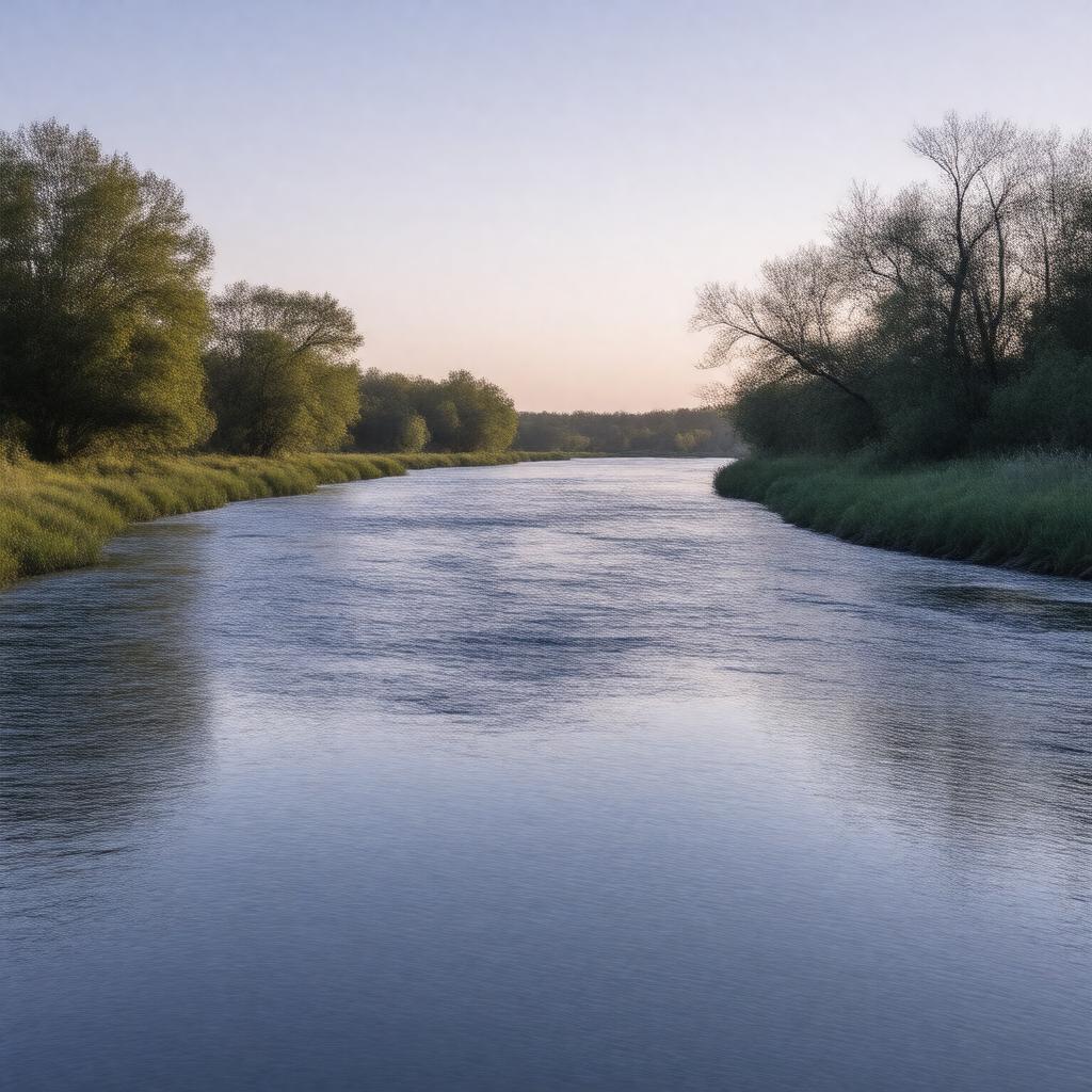 AI-created image of Niobrara River confluence