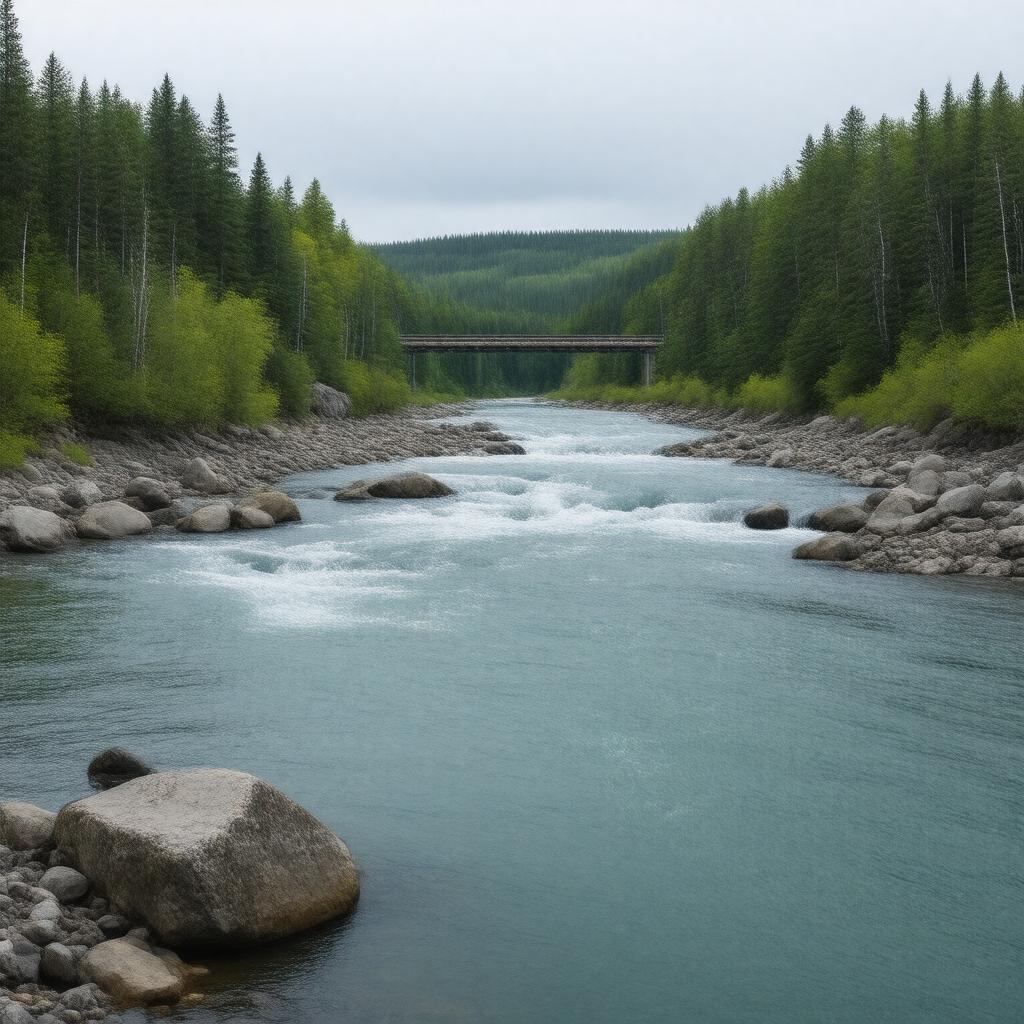 AI-created image of Nipigon River