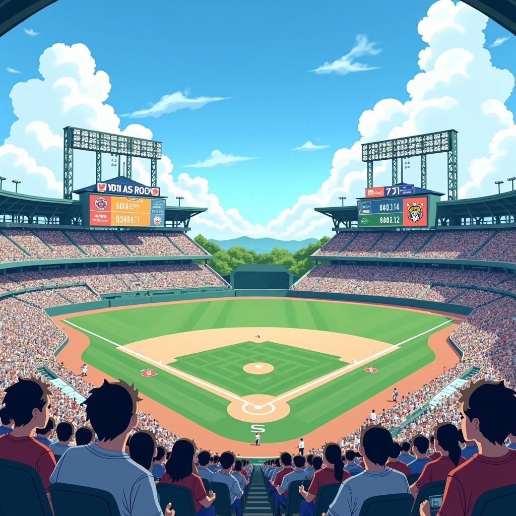 AI-created image of Nippon Professional Baseball