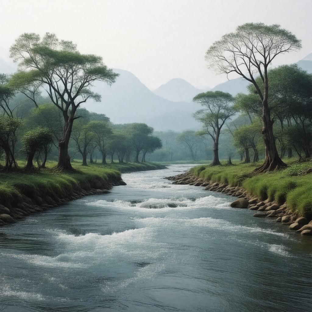 AI-created image of Niranjana (Phalgu) River