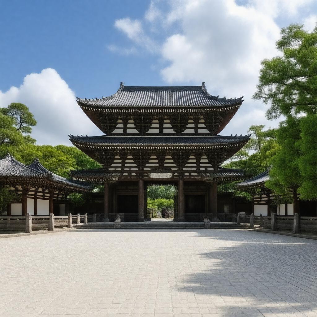 AI-created image of Nishi Honganji