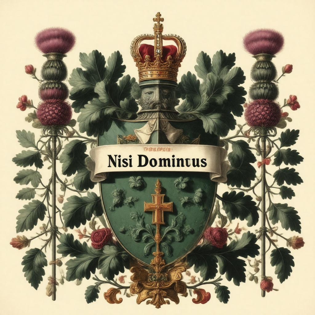 AI-created image of Nisi Dominus Frustra