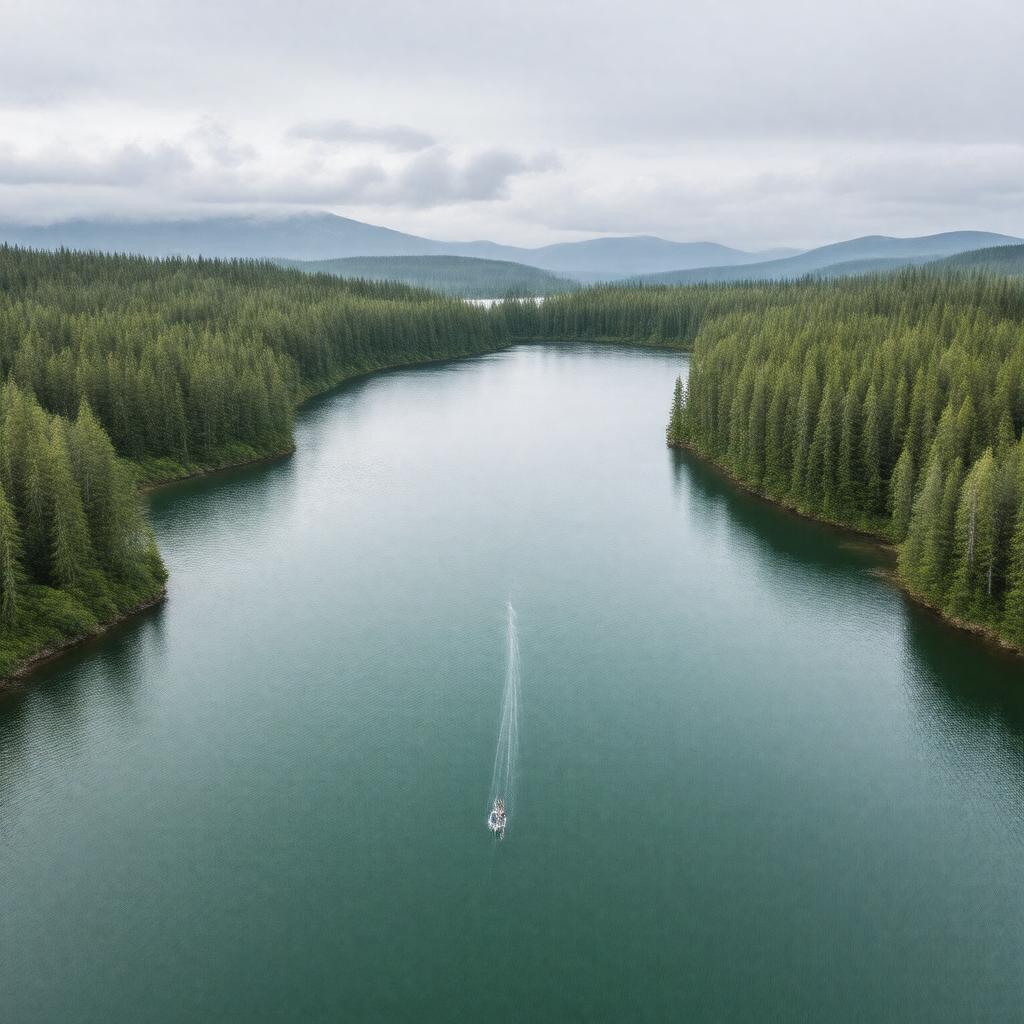 AI-created image of Nitinat Lake