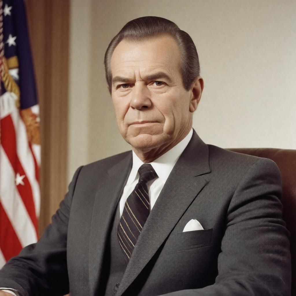 Click to view larger image AI-created image of Nixon