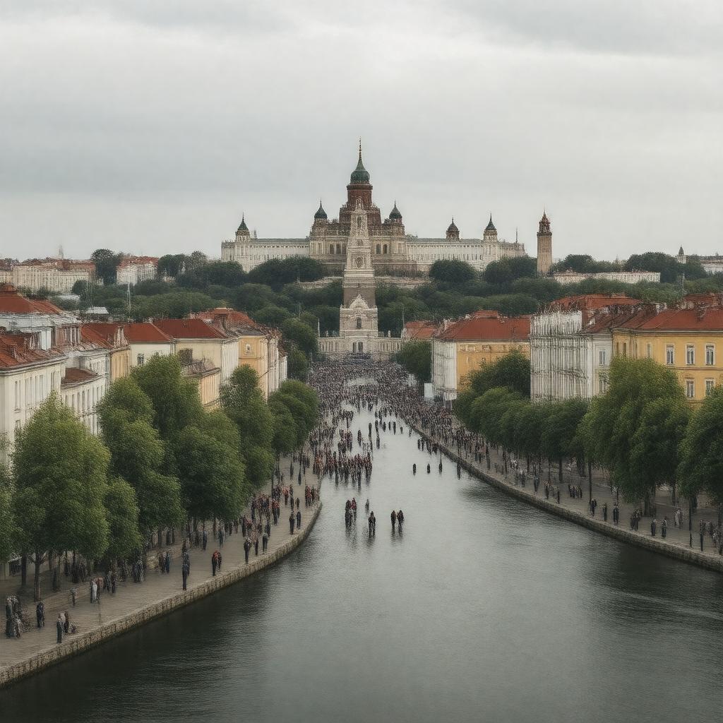 AI-created image of Nizhny Novgorod, Russia