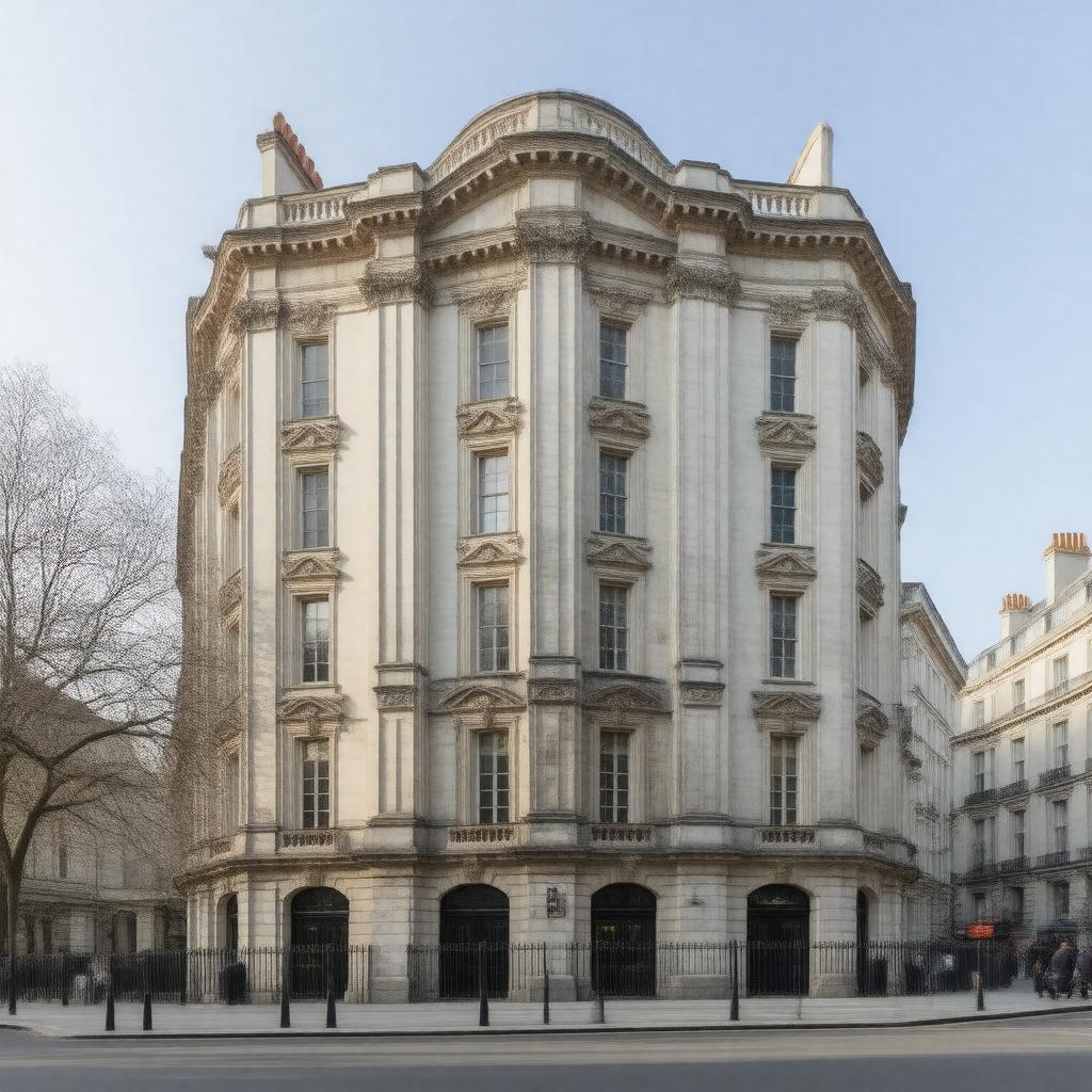 AI-created image of No. 22 Soho Square