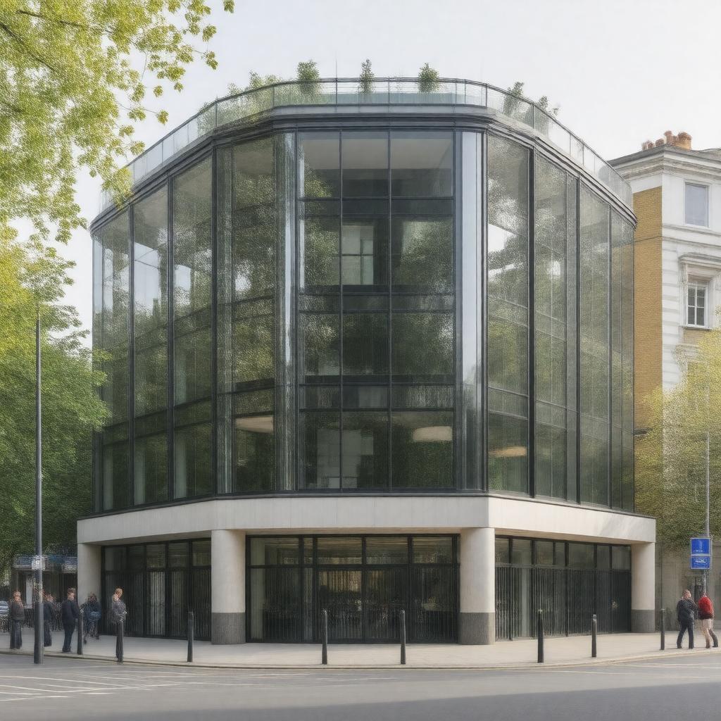 AI-created image of No. 24 Soho Square