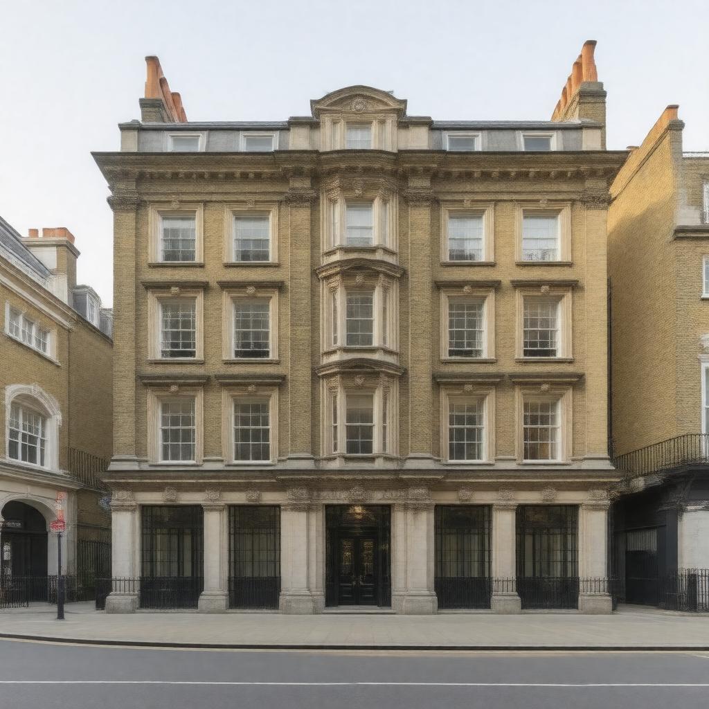 AI-created image of No. 44 Soho Square