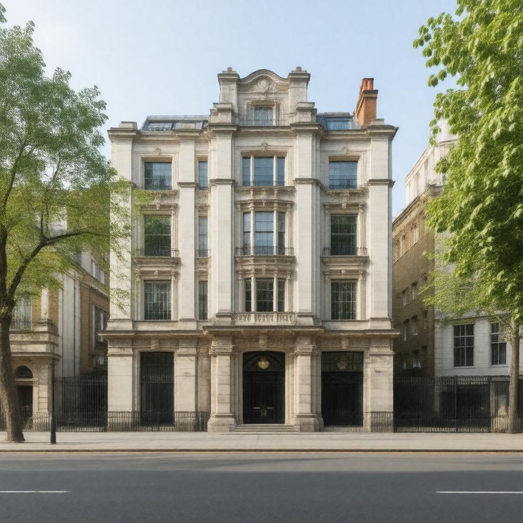 AI-created image of No. 45 Soho Square