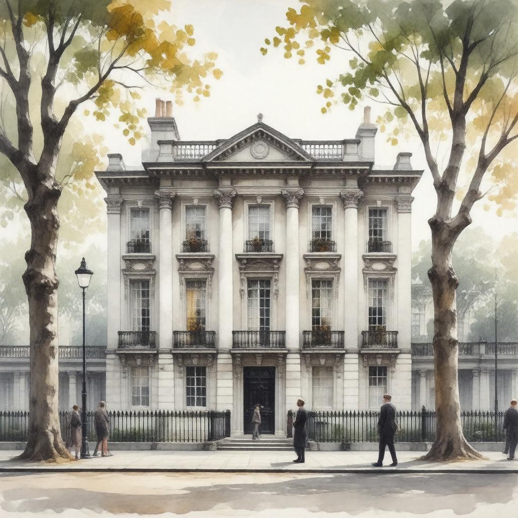 AI-created image of No. 54 Portman Square
