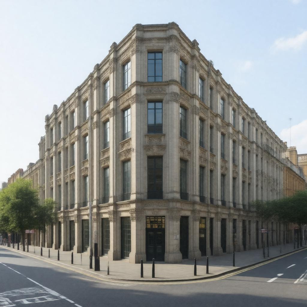 AI-created image of No. 56 Soho Square