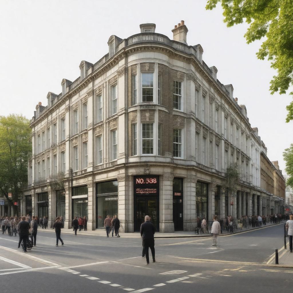 AI-created image of No. 58 Soho Square