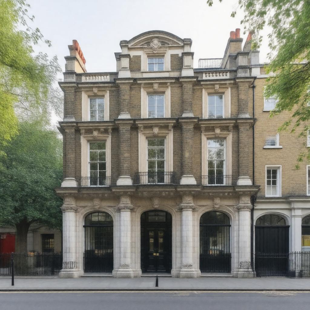 AI-created image of No. 71 Soho Square