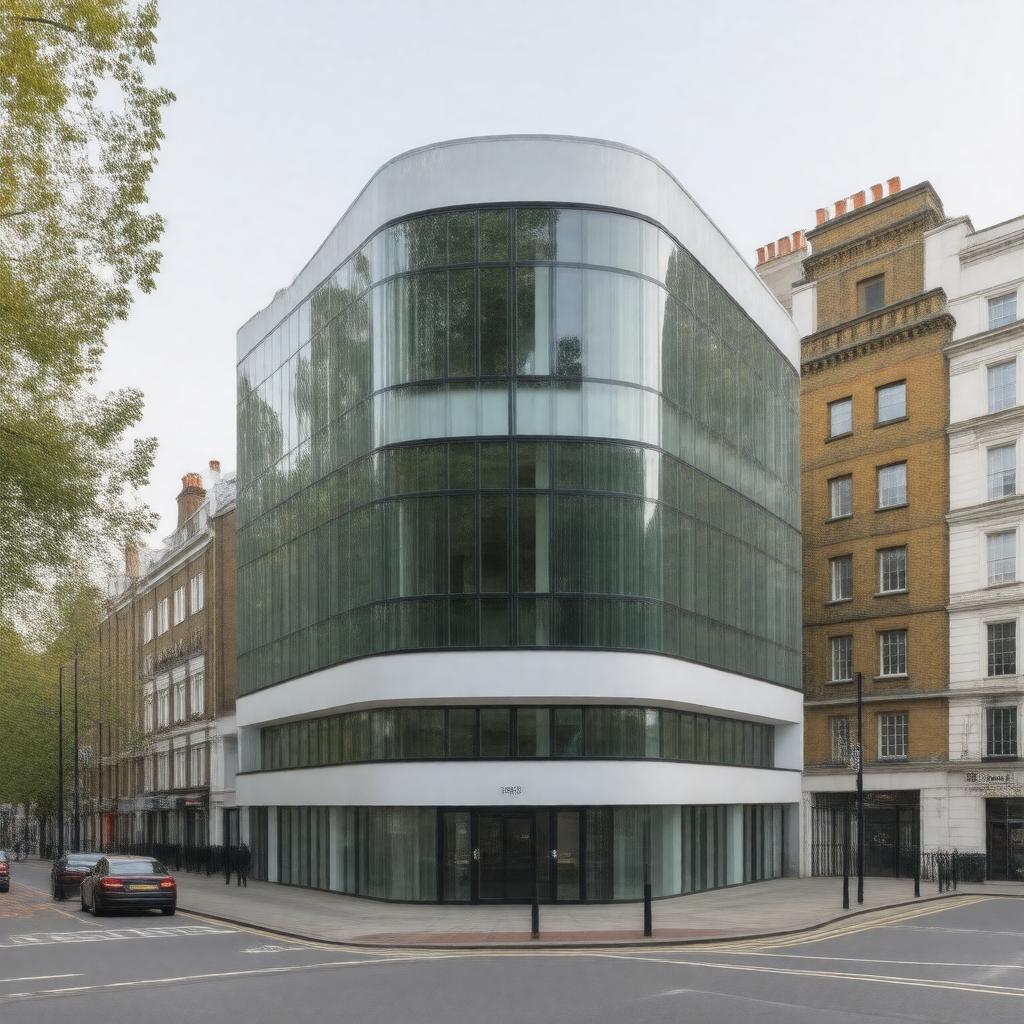 AI-created image of No. 76 Soho Square