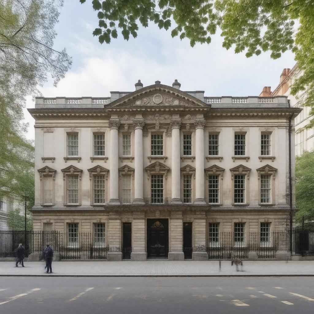 AI-created image of No. 91 Portman Square
