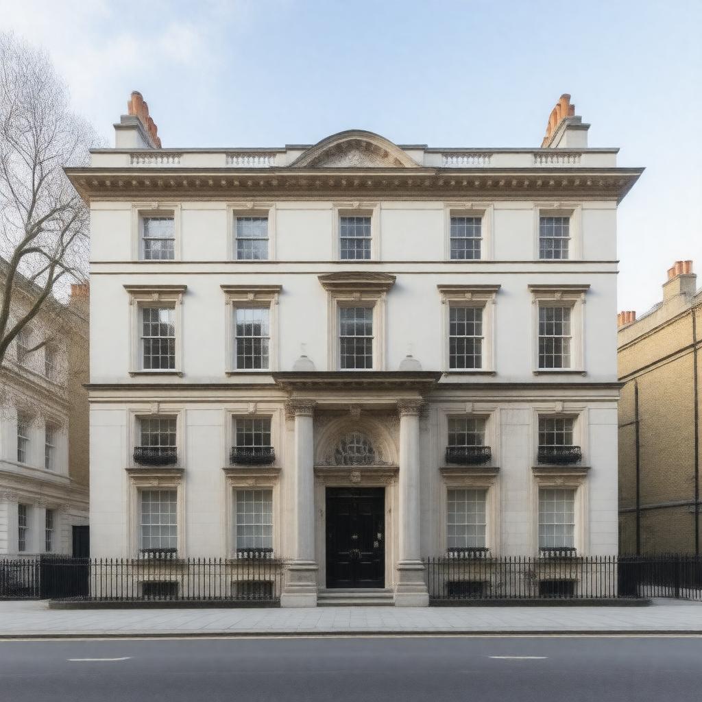 AI-created image of No. 93 Portman Square