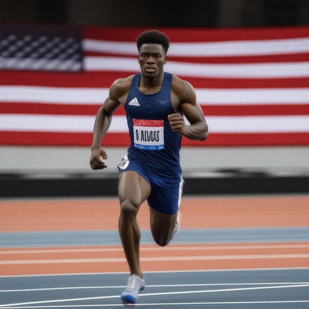 AI-created image of Noah Lyles