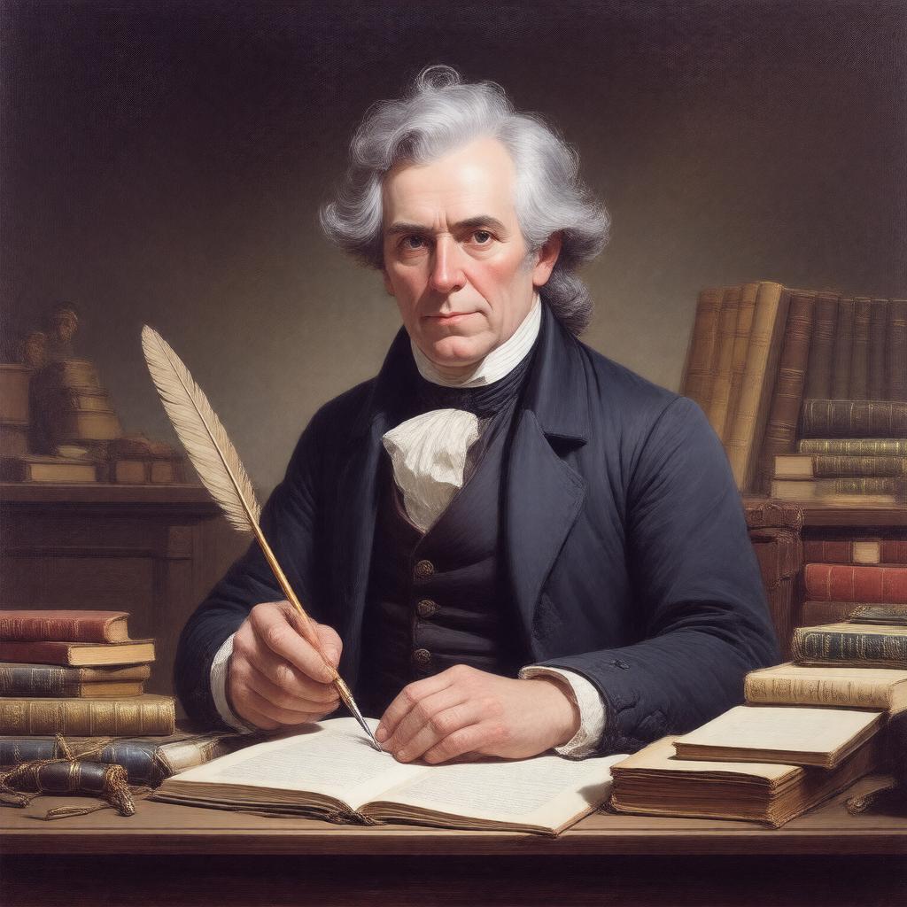 AI-created image of Noah Webster