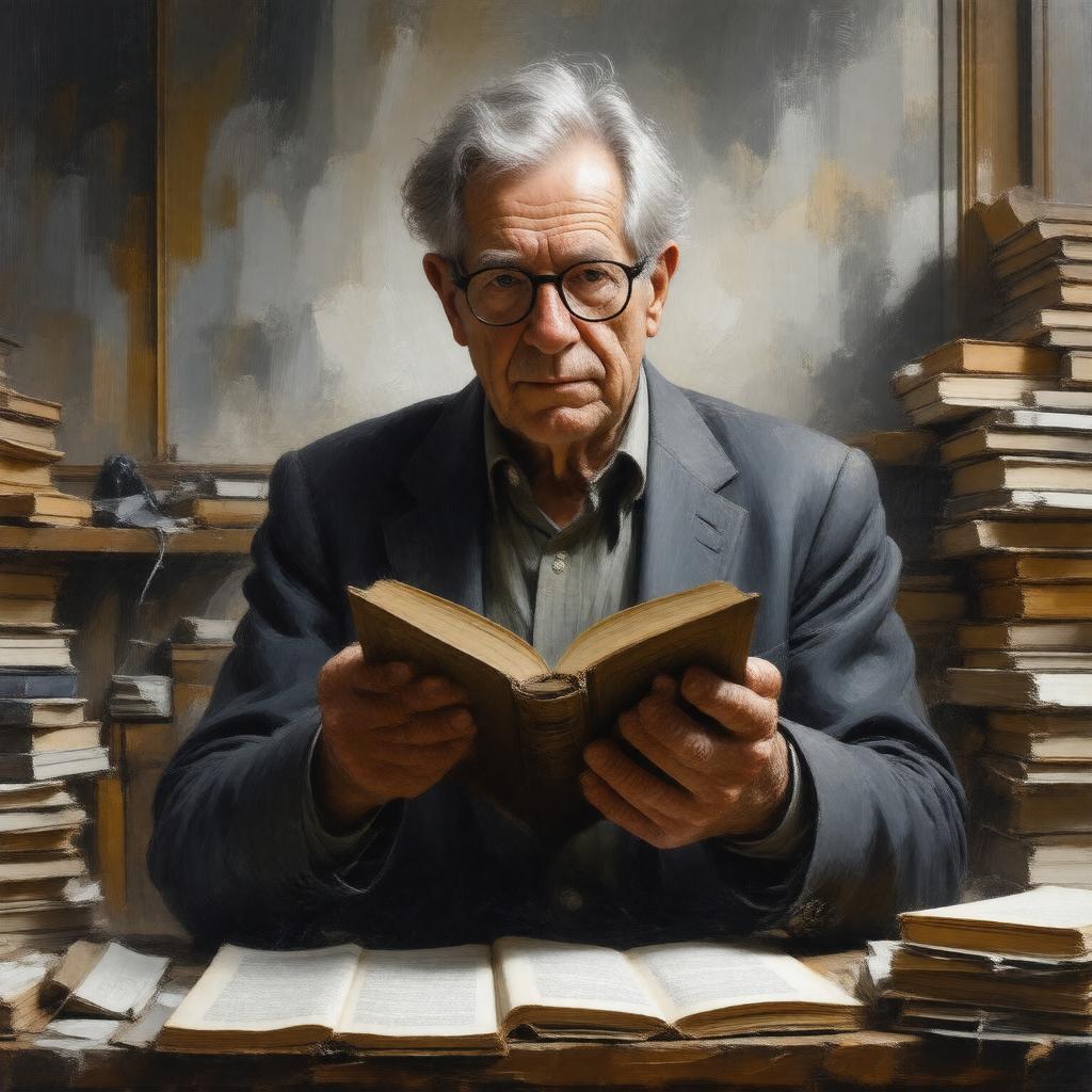 AI-created image of Noam Chomsky