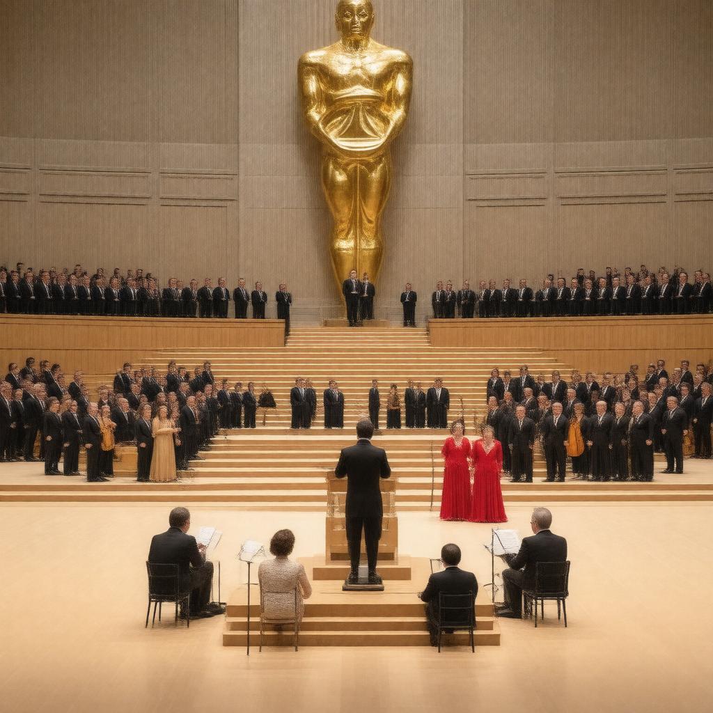 Click to view larger image AI-created image of Nobel Peace Prize ceremony