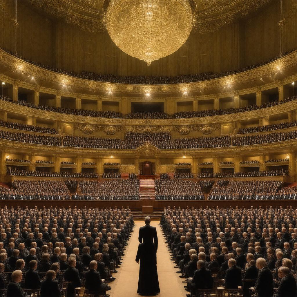 Click to view larger image AI-created image of Nobel Prize ceremonies