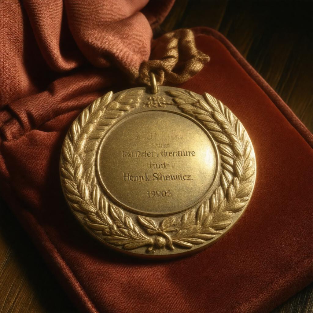 Click to view larger image AI-created image of Nobel Prize in Literature (to author, 1905)