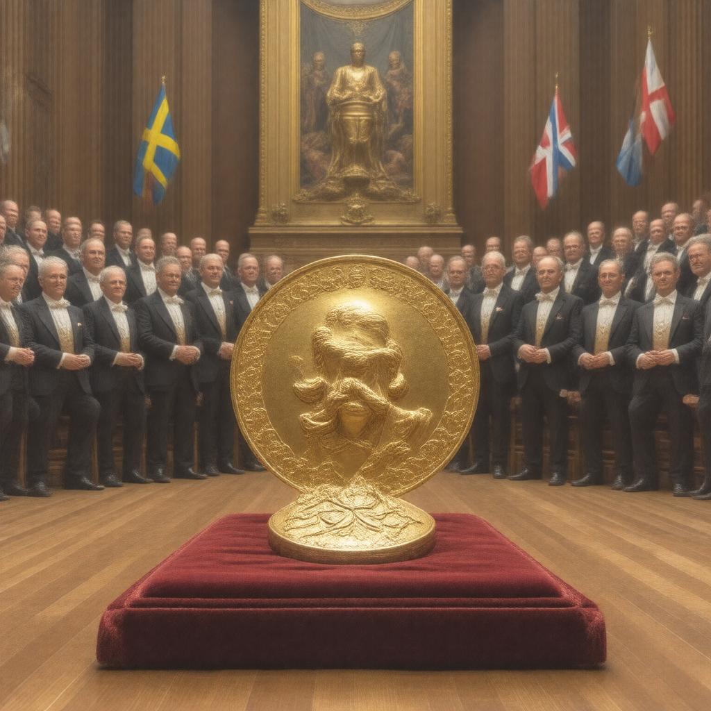 AI-created image of Nobel Prizes