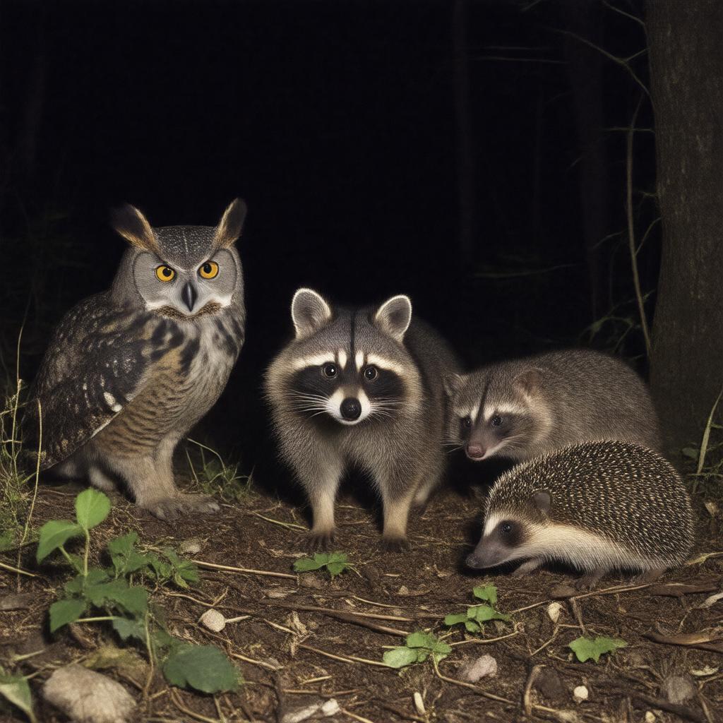 AI-created image of Nocturnal Animals