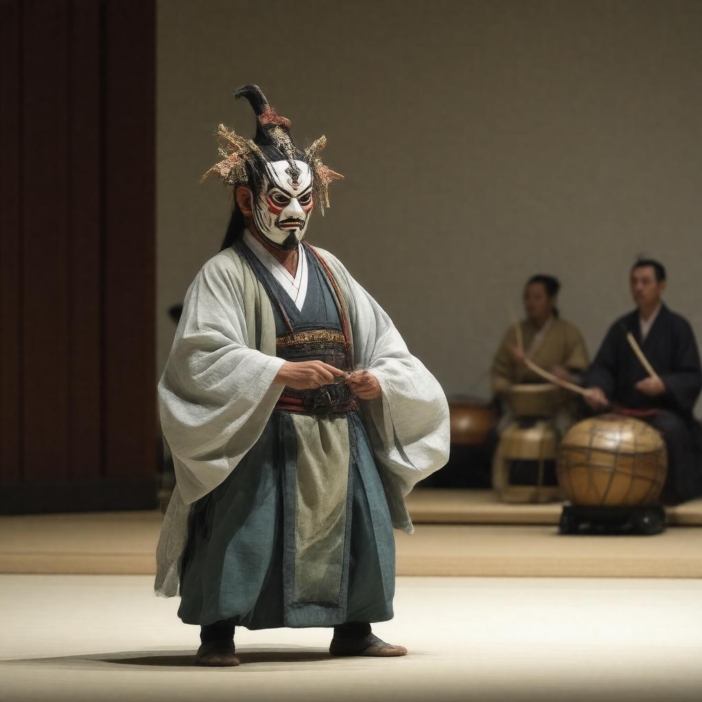 AI-created image of Noh theatre