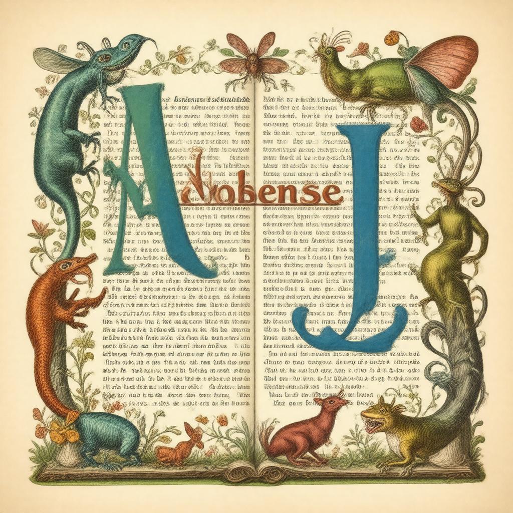 Click to view larger image AI-created image of Nonsense Alphabets
