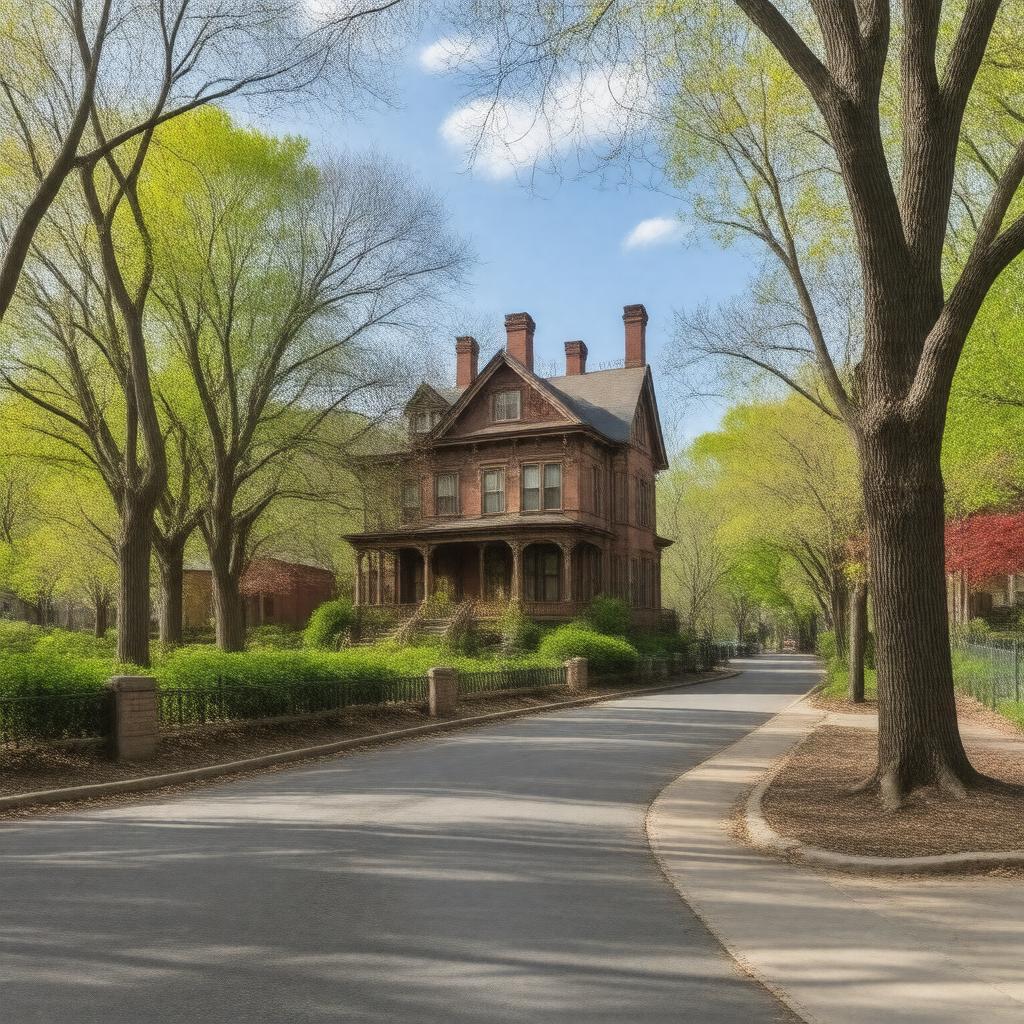 AI-created image of Nook Farm neighborhood