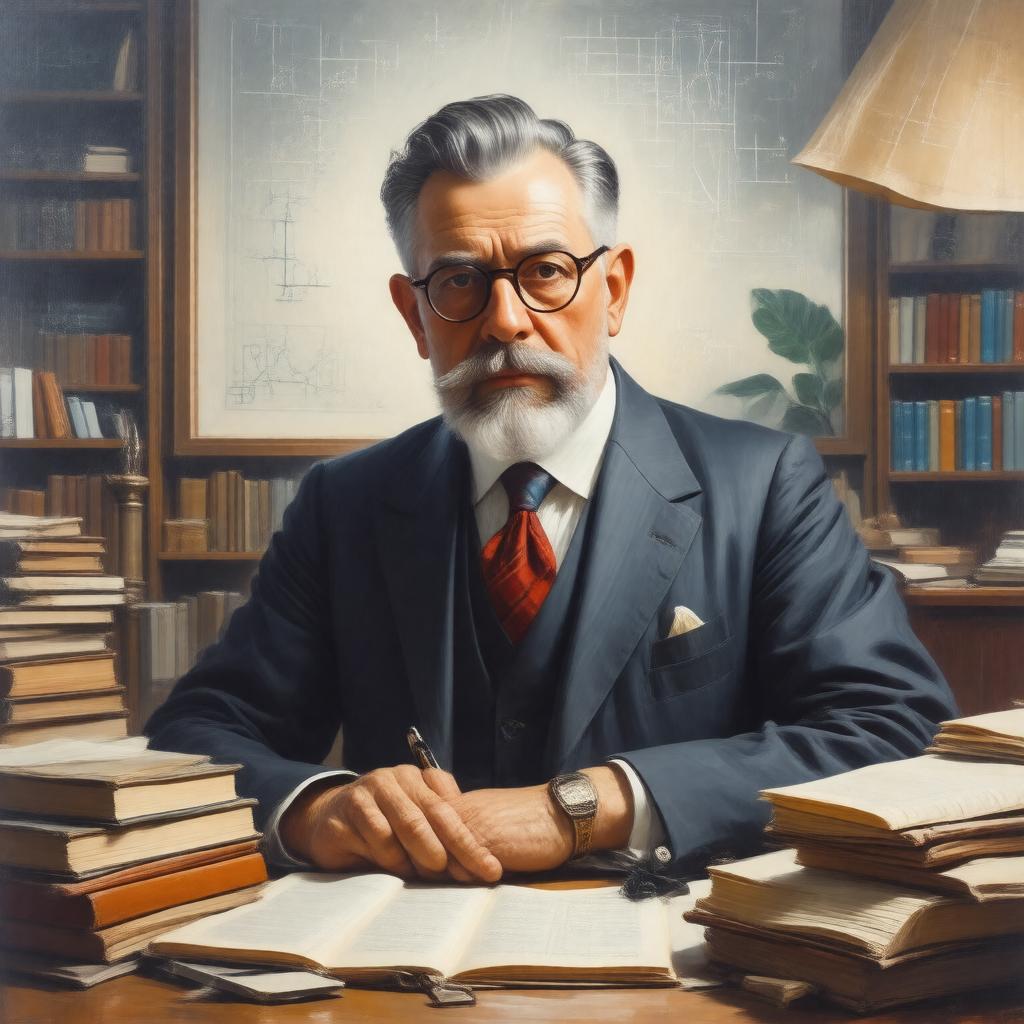 AI-created image of Norbert Wiener