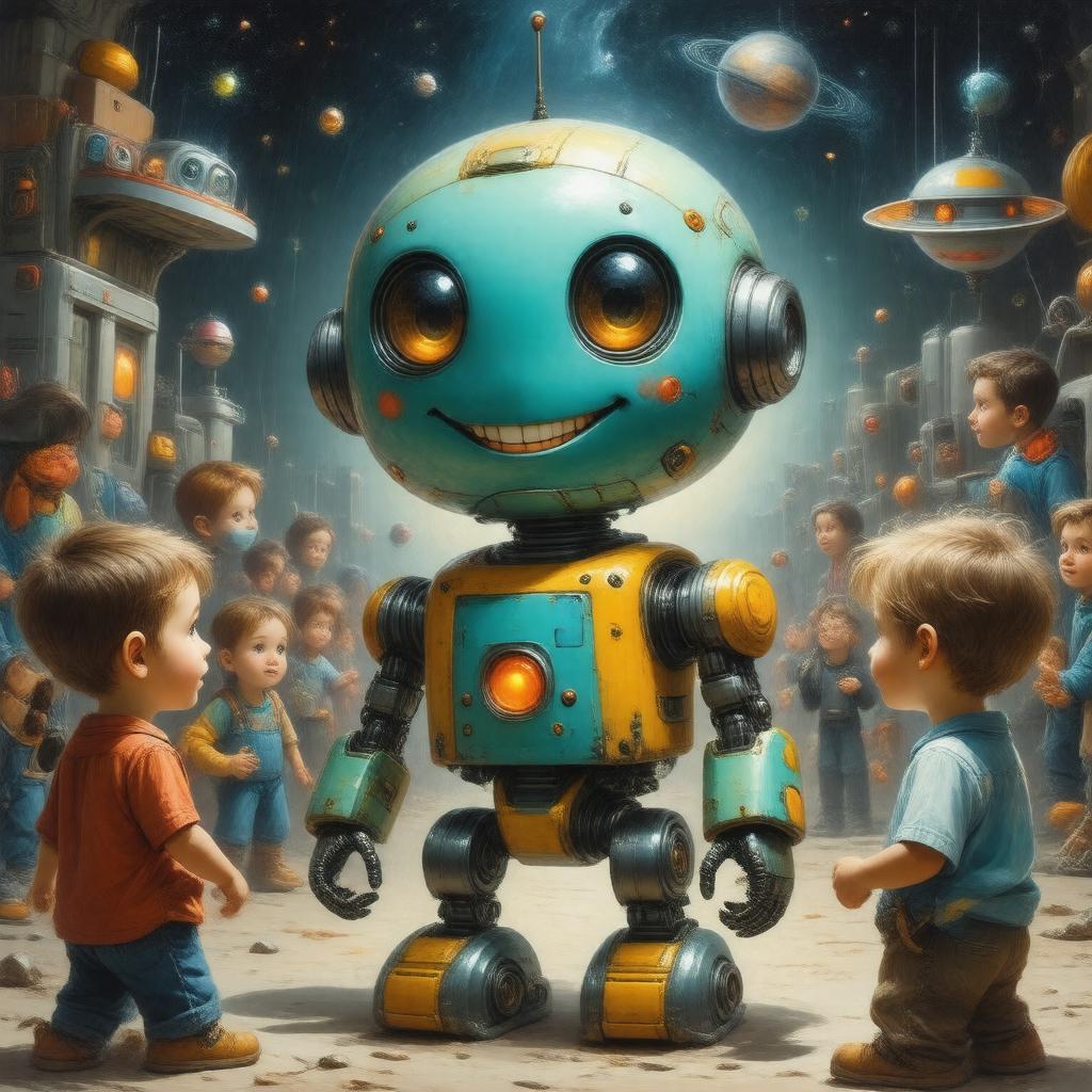 AI-created image of Norby series