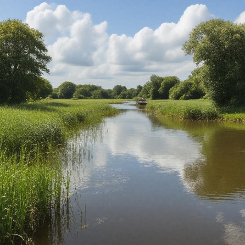 AI-created image of Norfolk Broads National Park