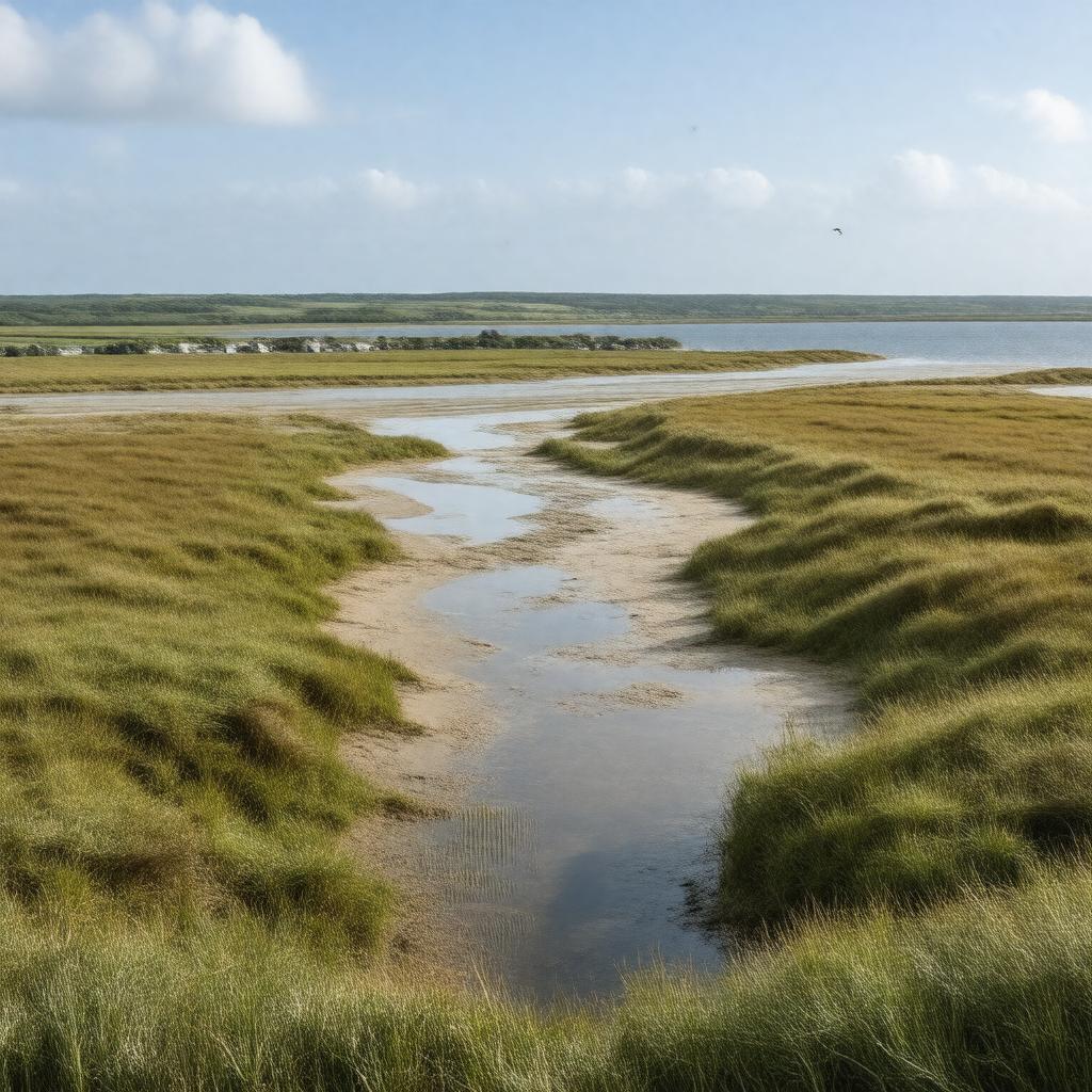 AI-created image of Norfolk Coast AONB