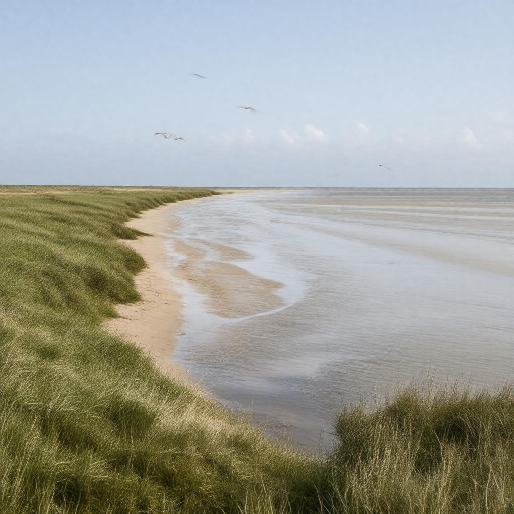 AI-created image of Norfolk Coast Area of Outstanding Natural Beauty