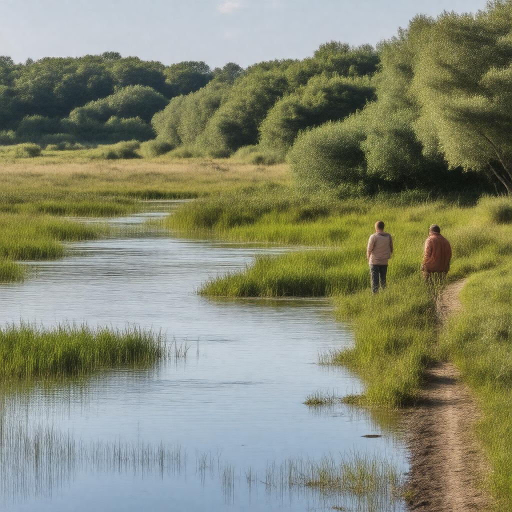 AI-created image of Norfolk Wildlife Trust Reserves