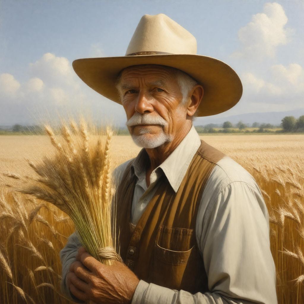 AI-created image of Norman Borlaug