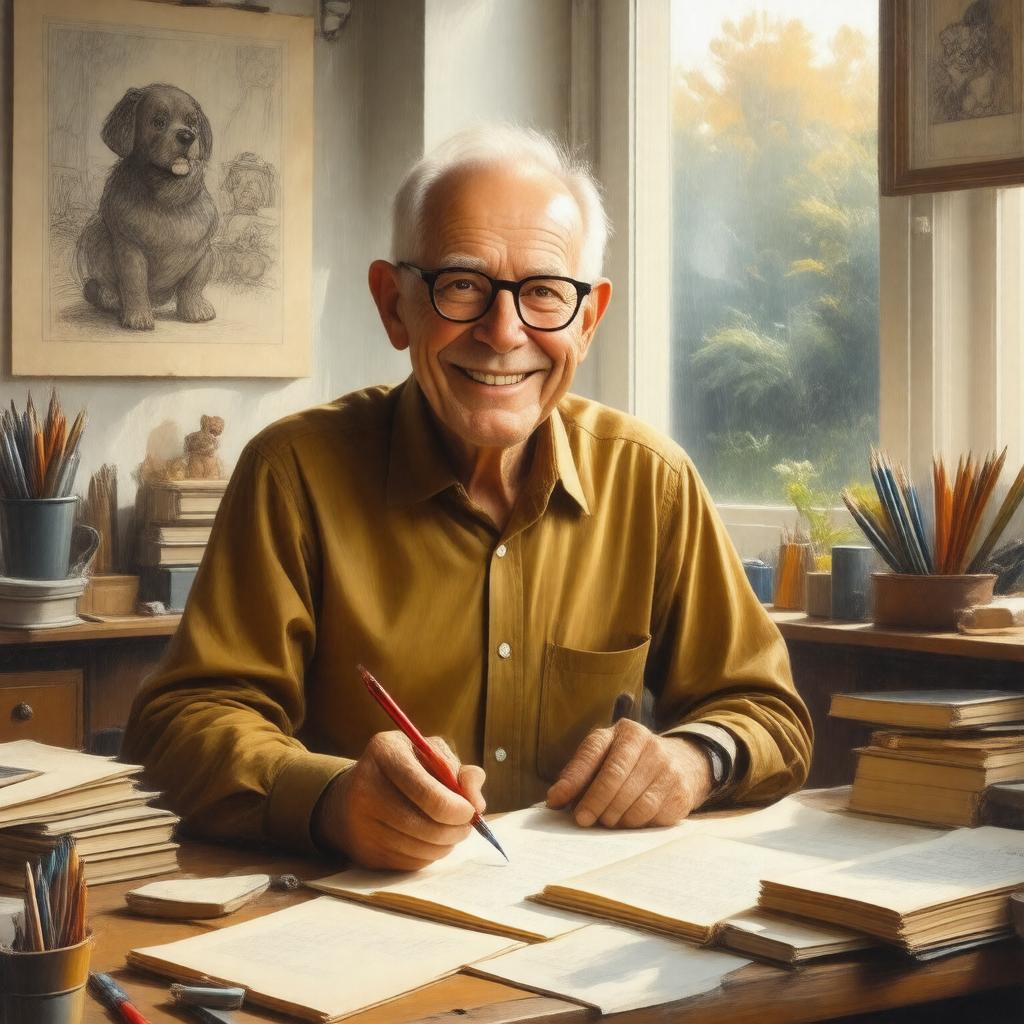 AI-created image of Norman Bridwell