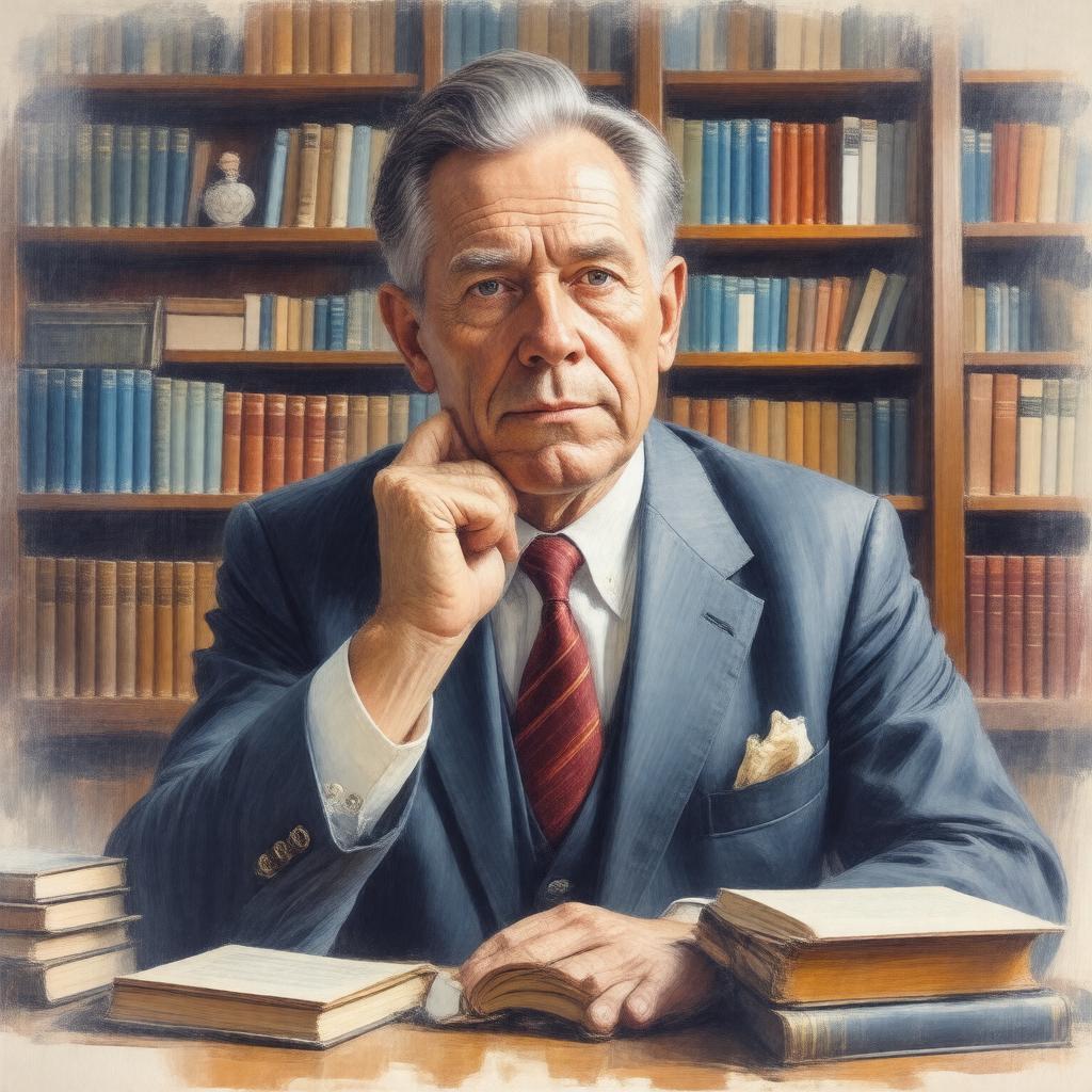 AI-created image of Norman Malcolm