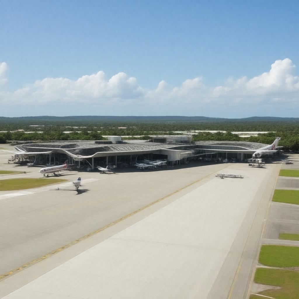 AI-created image of Norman Manley International Airport