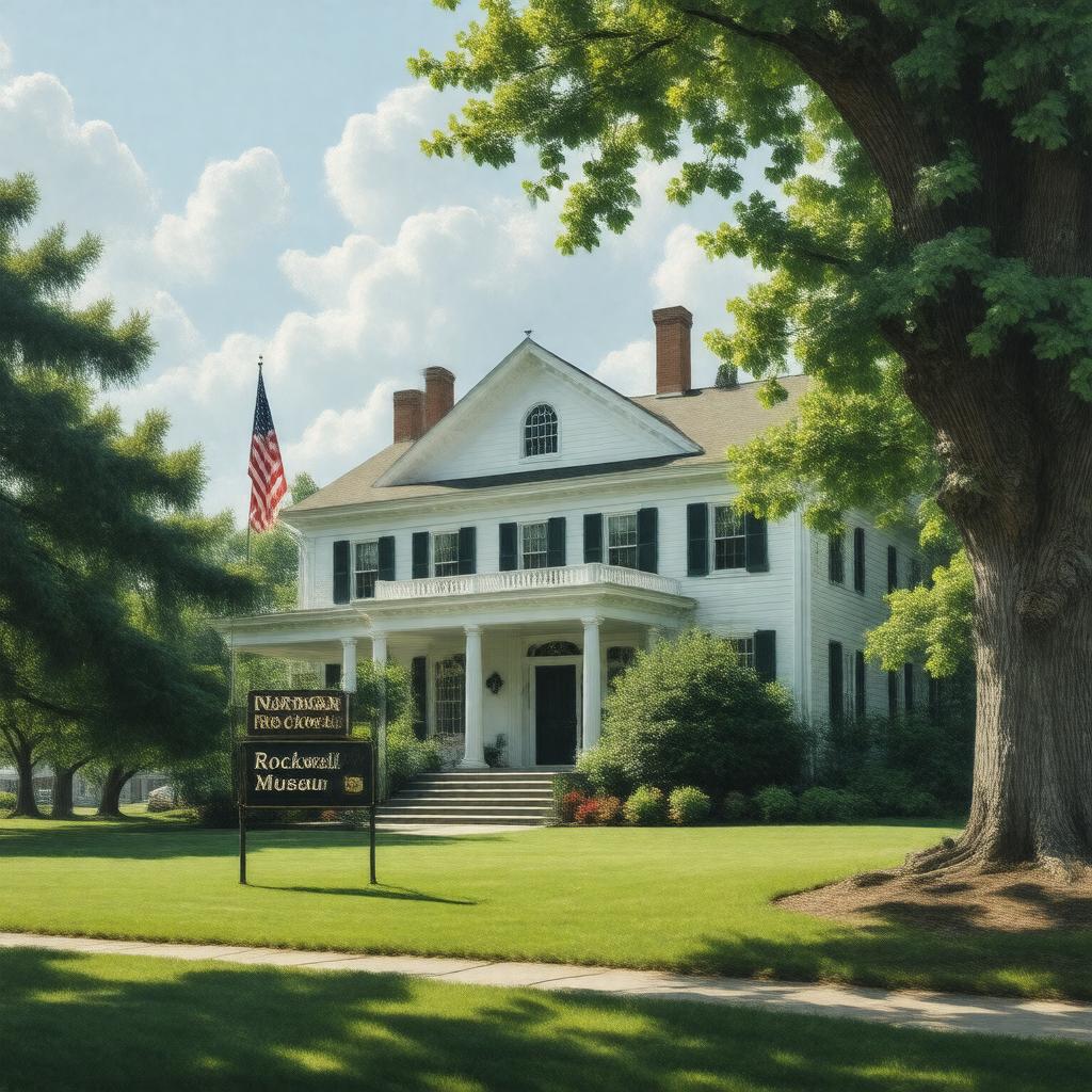AI-created image of Norman Rockwell Museum
