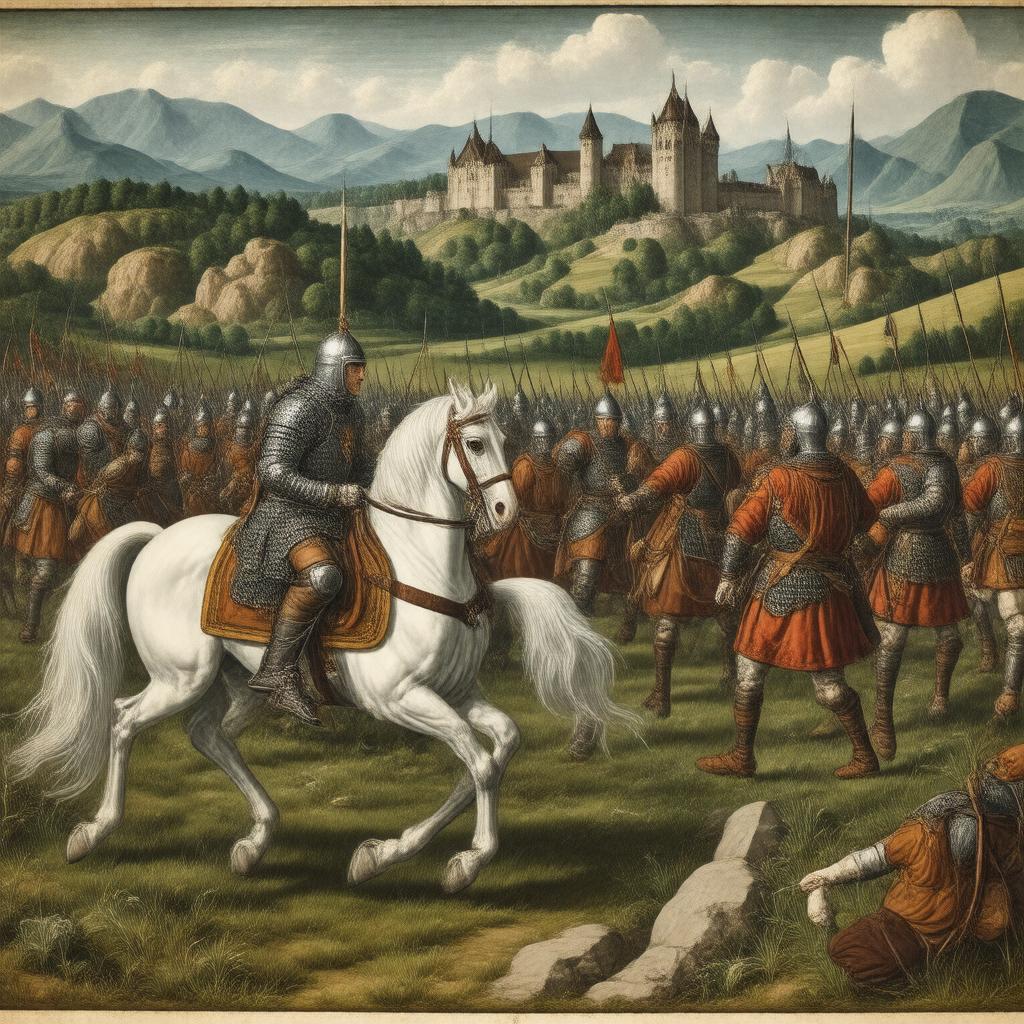 AI-created image of Norman invasion of Ireland