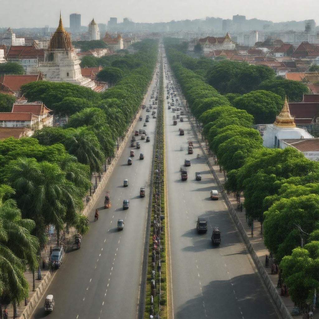AI-created image of Norodom Boulevard