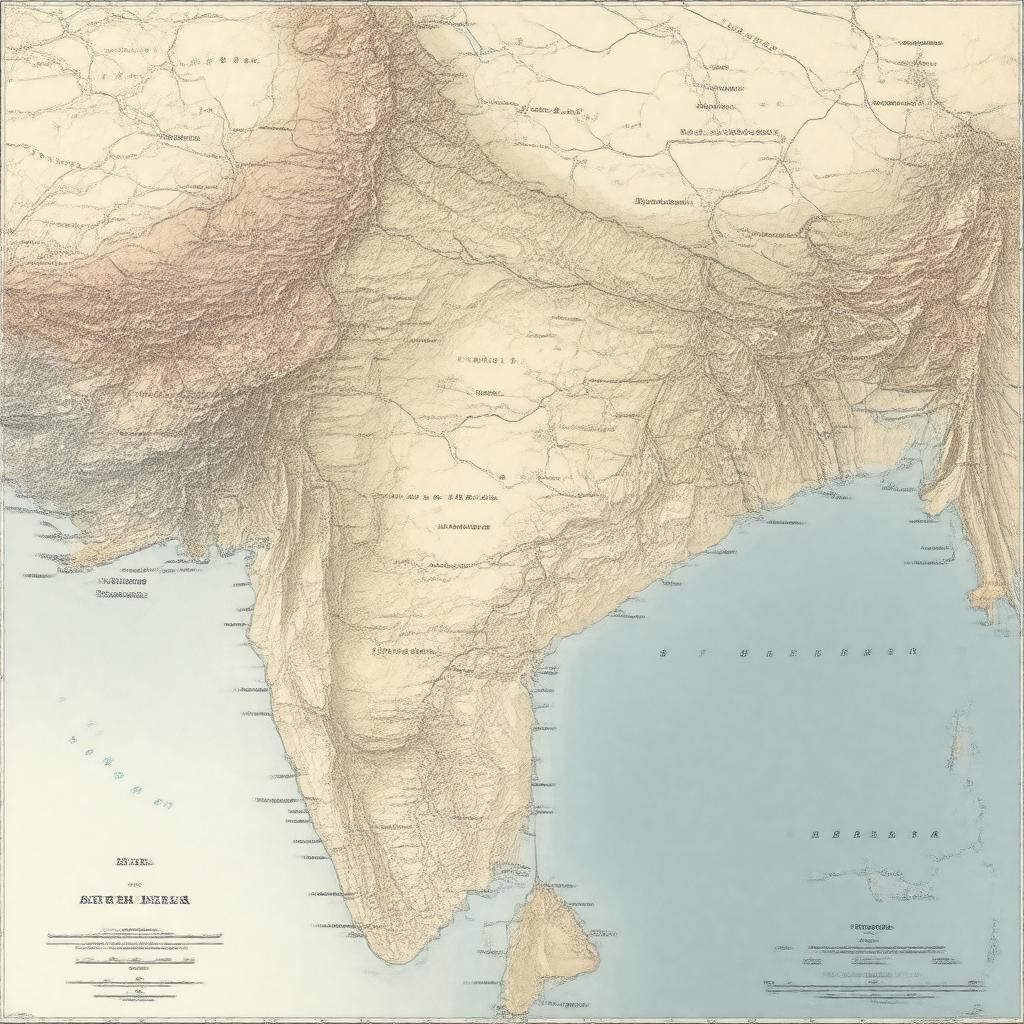 AI-created image of North-West Frontier of India