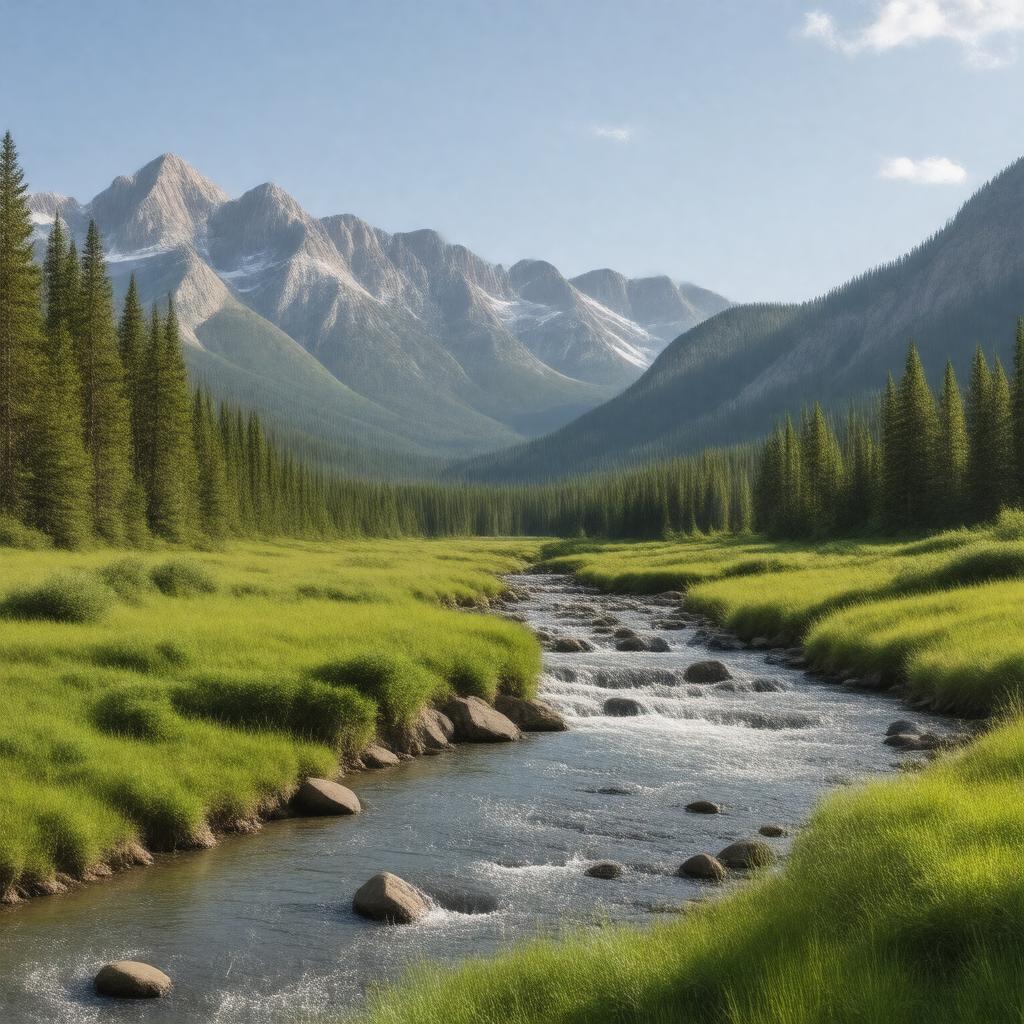AI-created image of North Absaroka Wilderness