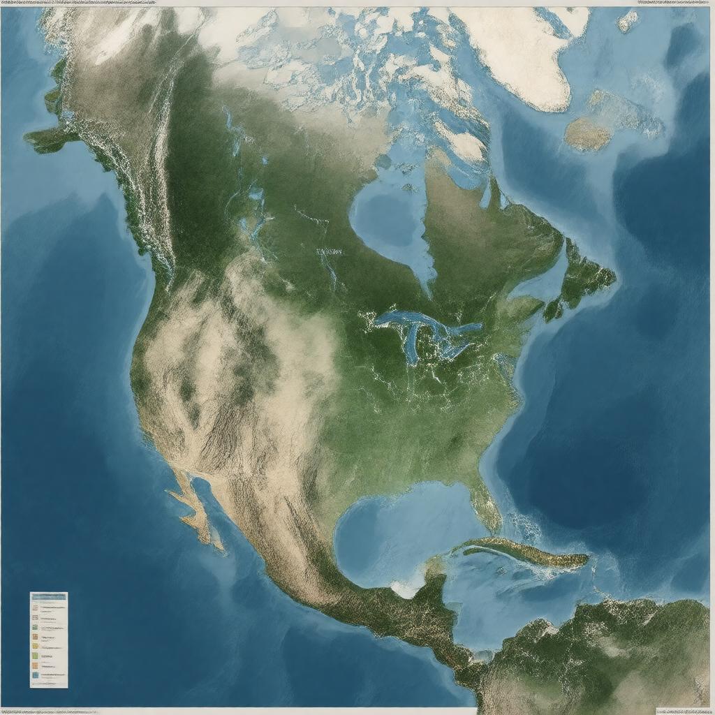 AI-created image of North America
