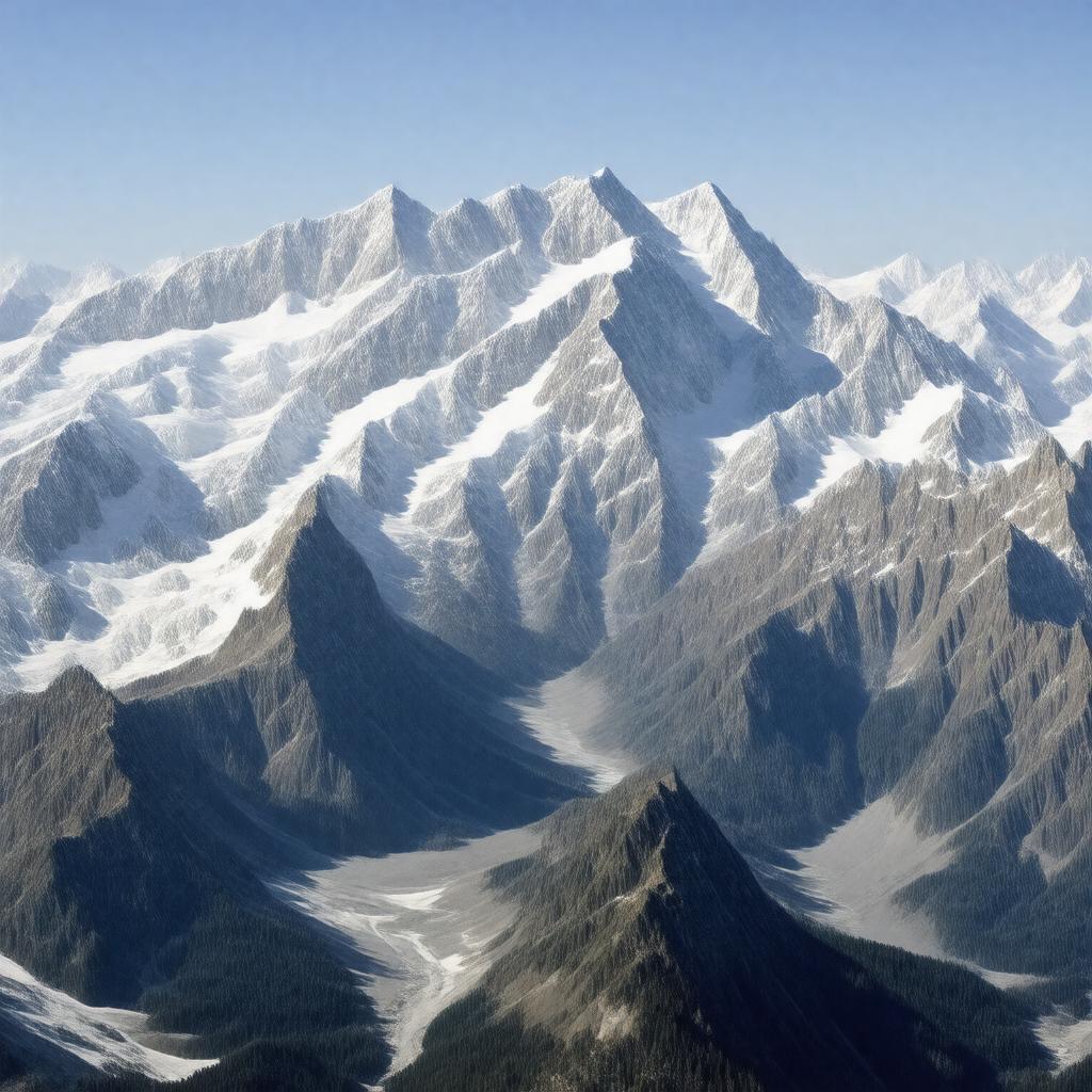 AI-created image of North American Cordillera